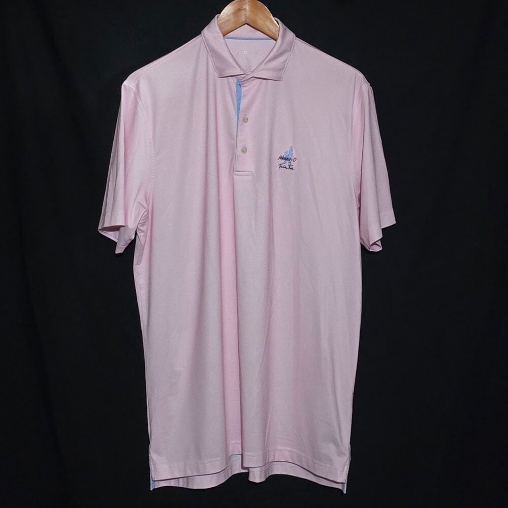 Johnnie-O Twin Fin SS Performance Polo - Pink - Sz M*